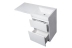 Тумба напольная STYLELINE "Даллас 115", Люкс белая, PLUS с раковиной Даллас 1150*480 левый
