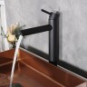 Смеситель высокий для раковины Gid Berlin SS080-BM-D SS080BMD черный матовый