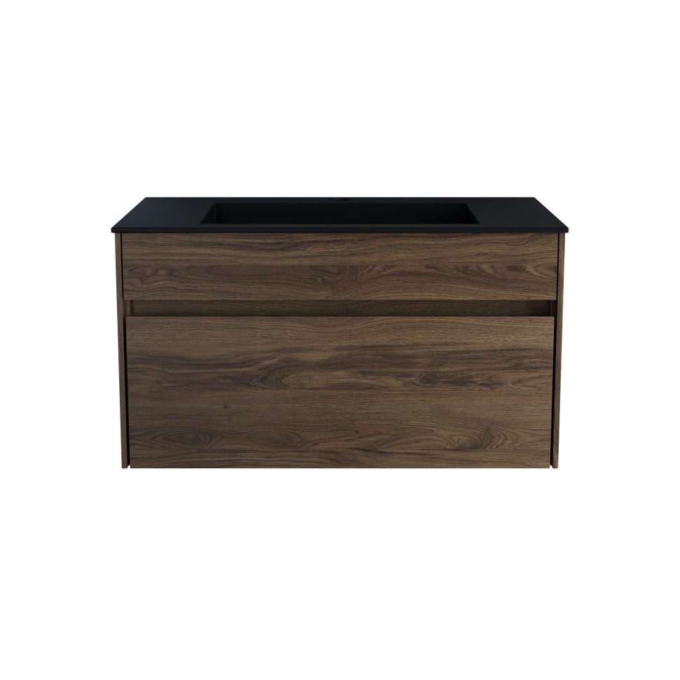 База под раковину Vincea  Chiara 800 подвесная, 1 выкатной ящик soft-close, C.Oak