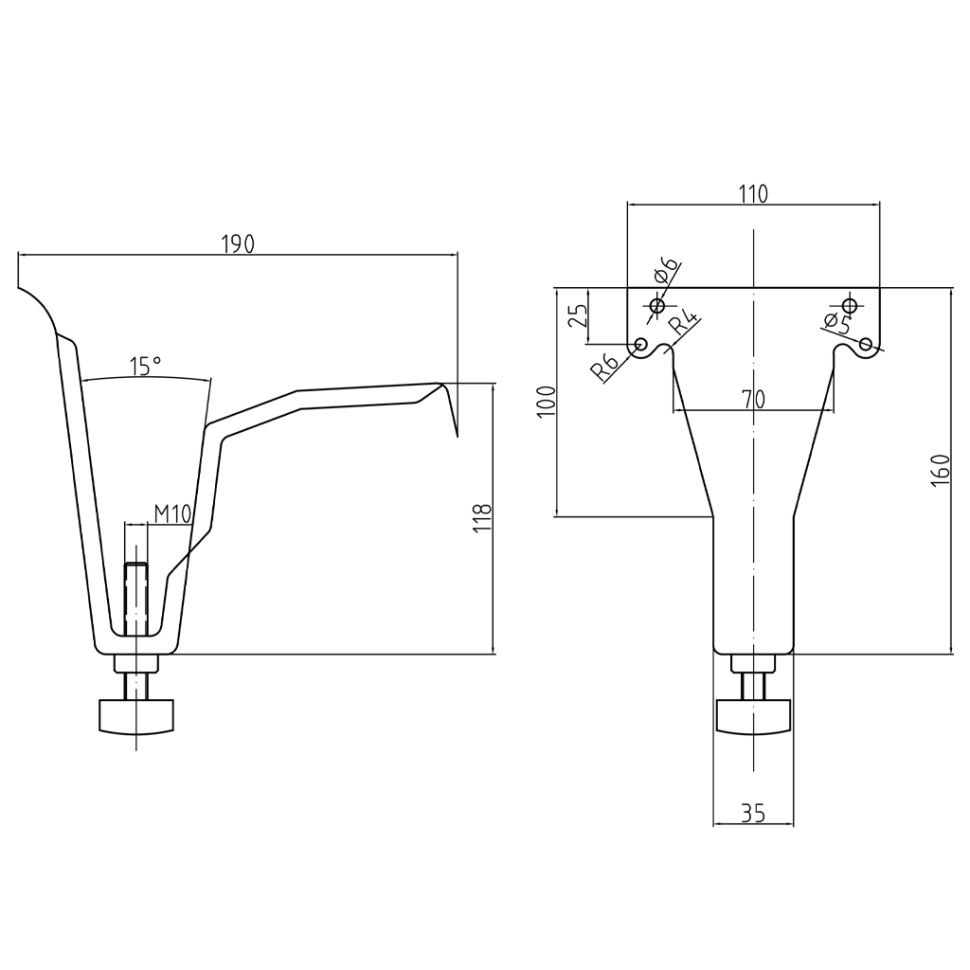 Ножки для стальных ванн IBERICA BLANCA универсальные (IB-SF-1)