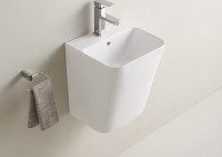Раковина Cerama Lux 38 500QMW Белая матовая