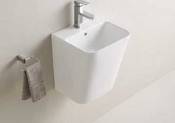 Раковина Cerama Lux 38 500QMW Белая матовая