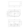 Ванна акриловая Vincea VBT-402-1700L, 1700*800*580, цвет белый, левая, слив-перелив в комплекте