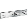 Термостат Hansgrohe RainSelect для душа, 2 источника, внешняя часть, цвет: хром 15380000