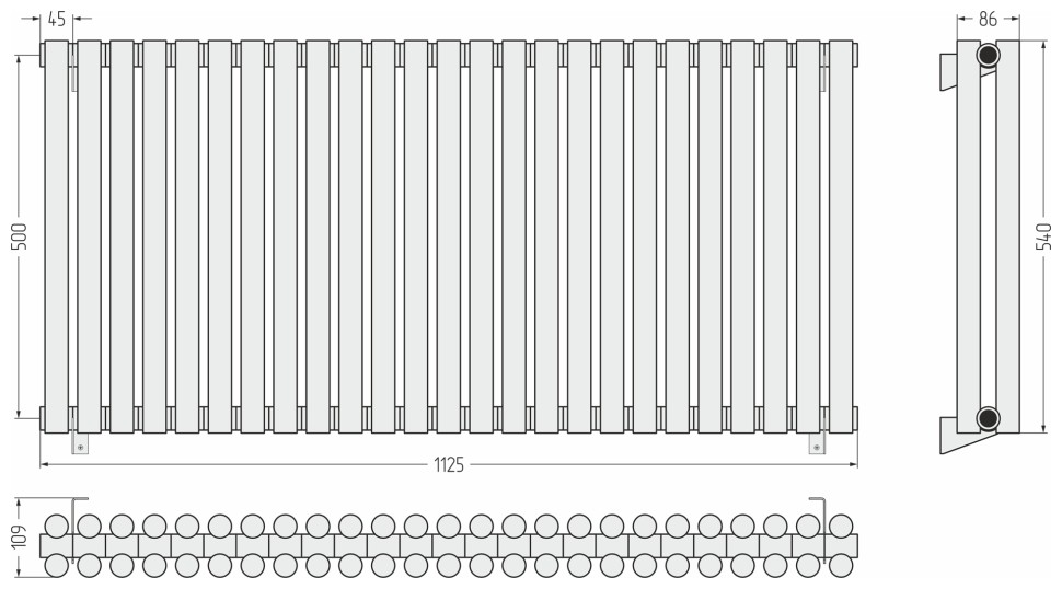 Эстет-11 500х1125 25 секций