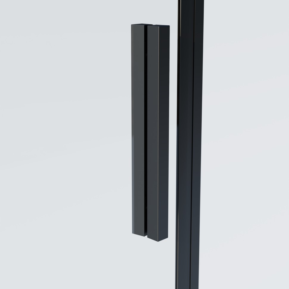 Душевая дверь Soft 2 VDS-3SO2130CLB, 1300, черный, стекло прозрачное