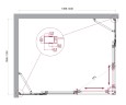 Душевой уголок BelBagno LUCE-AH-22-140/110-C-Cr