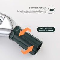 Смеситель Splenka для кухни с гибким изливом S07.43 Хром