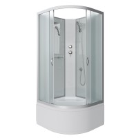 Душевая кабина Niagara Classic NG-2307-14BK (80х80х200) высокий поддон(40см),стекло матовое,4 места