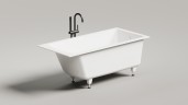 Ванна встраиваемая CASCATA 150x70 S-Stone Матовый