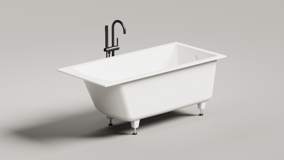 Ванна встраиваемая CASCATA 150x70 S-Stone Матовый