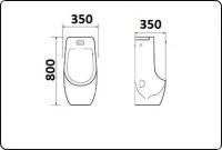 Писсуар подвесной CeramaLux X546S