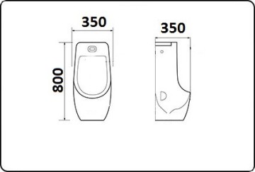 Писсуар подвесной CeramaLux X546S
