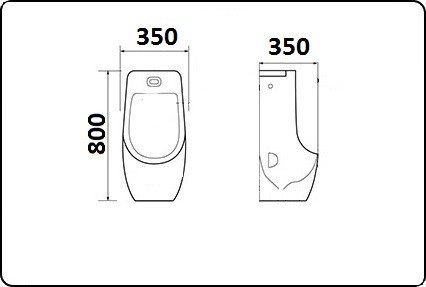 Писсуар подвесной CeramaLux X546S