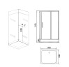 Душевая кабина Grossman Style GR261 (90x90x215) дверь распашная,5 мест