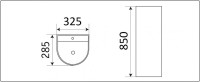 Умывальник CeramaLux PB1017