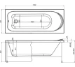 Акриловая ванна Aquanet Nord NEW 170x70 (с каркасом)