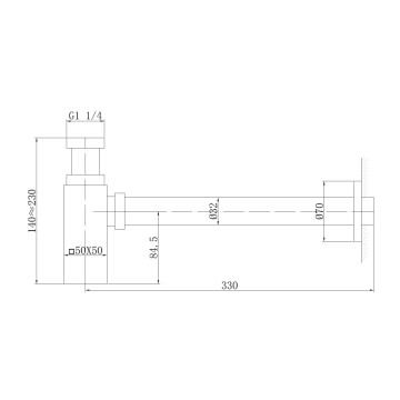 Сифон для раковины ABBER AF0031W белый матовый