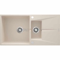 Гранитная мойка, 1.5-чаши с осушкой