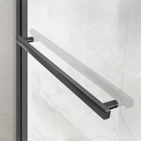 Душевая дверь Slim Soft VDS-1SS130CLGM 1300, вороненая сталь, стекло прозрачное