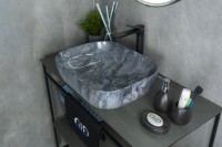 Раковина Gid K397G124 54401 накладная под камень глянцевая 50x40x14