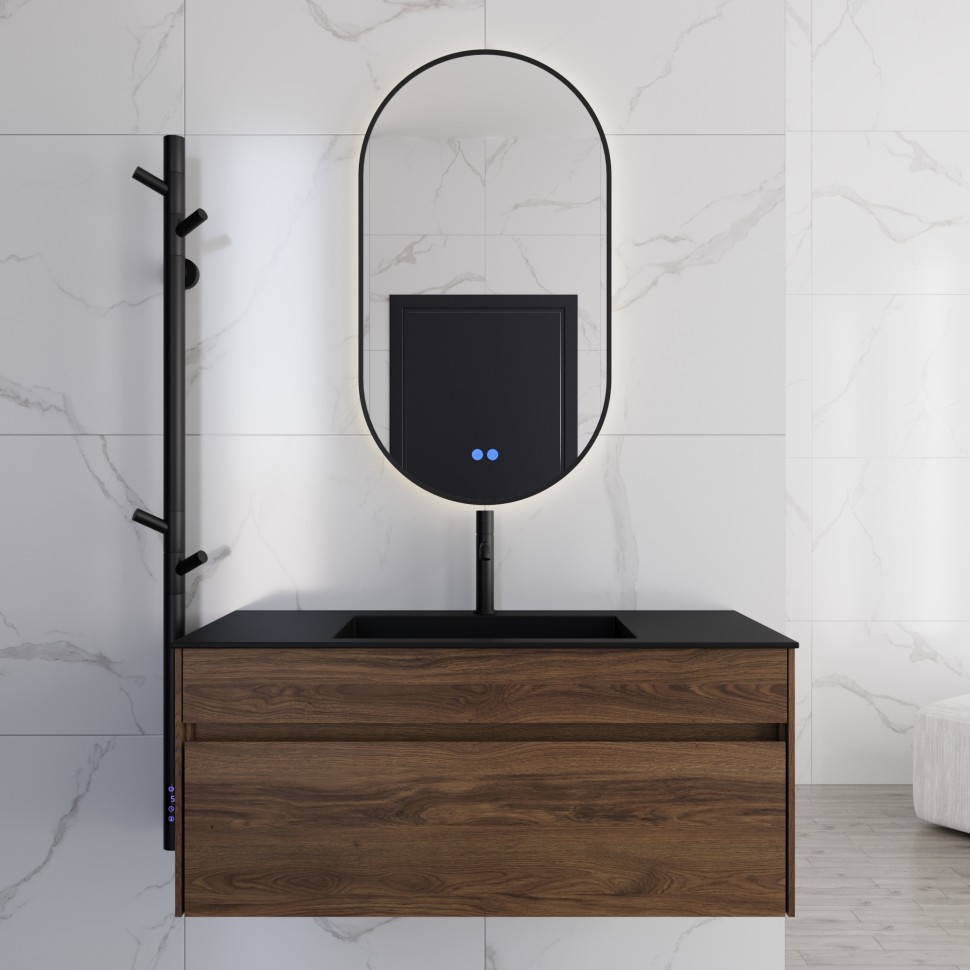 База под раковину Vincea  Chiara 1000 подвесная, 1 выкатной ящик soft-close, C.Oak