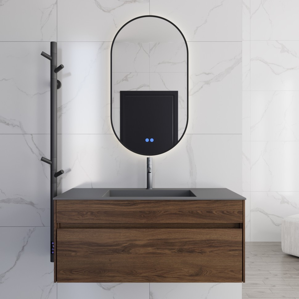 База под раковину Vincea  Chiara 1000 подвесная, 1 выкатной ящик soft-close, C.Oak
