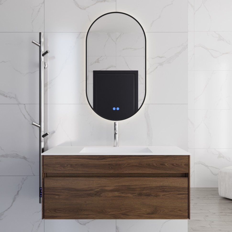 База под раковину Vincea  Chiara 1000 подвесная, 1 выкатной ящик soft-close, C.Oak