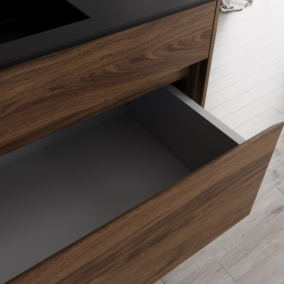 База под раковину Vincea  Chiara 1000 подвесная, 1 выкатной ящик soft-close, C.Oak