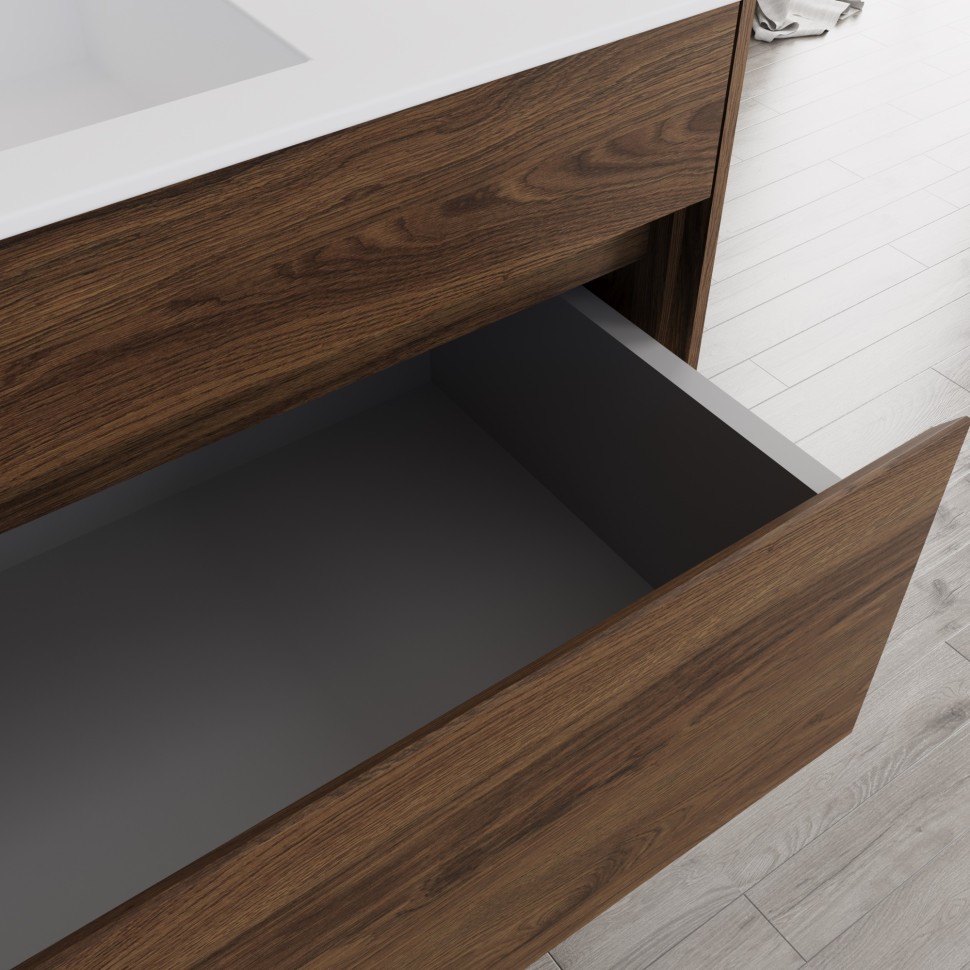 База под раковину Vincea  Chiara 1000 подвесная, 1 выкатной ящик soft-close, C.Oak