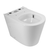 Чаша унитаза безободкового со смывом TORNADO с сиденьем BelBagno FLAY-TOR BB2149CP-TOR/SC
