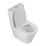 Чаша унитаза безободкового со смывом TORNADO с сиденьем BelBagno FLAY-TOR BB2149CP-TOR/SC