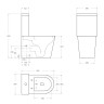 Чаша унитаза безободкового со смывом TORNADO с сиденьем BelBagno FLAY-TOR BB2149CP-TOR/SC