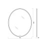 Зеркало BelBagno SPC-VST-750-900-LED-TCH