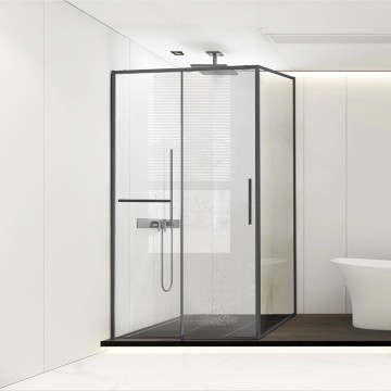 Душевой уголок Слим Софт (Slim Soft) VSR-1SS8013CLGM, 1300*800, вороненая сталь, стекло прозрачное
