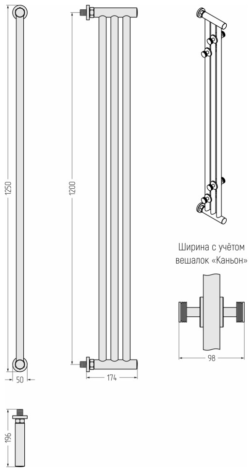 Хорда ПП 1200х195