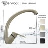 Смеситель для кухни высокий Uperwood ECON UPD-002-02, бежевыйатовый