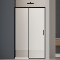 Душевая дверь Soft 2 VDS-3SO2140CLB, 1400, черный, стекло прозрачное