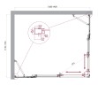 Душевой уголок BelBagno LUCE-AH-22-140/115-C-Cr