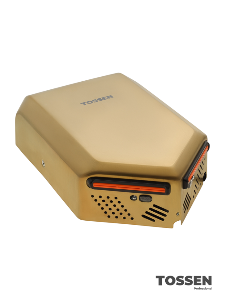 TOSSEN HS 1810 MS - высокоскоростная сушилка для рук (коллекция «Золотая сталь»)  