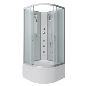 Душевая кабина Niagara Classic NG-2307-14BKG (80х80х200) высокий поддон(40см),стекло матовое,4 места