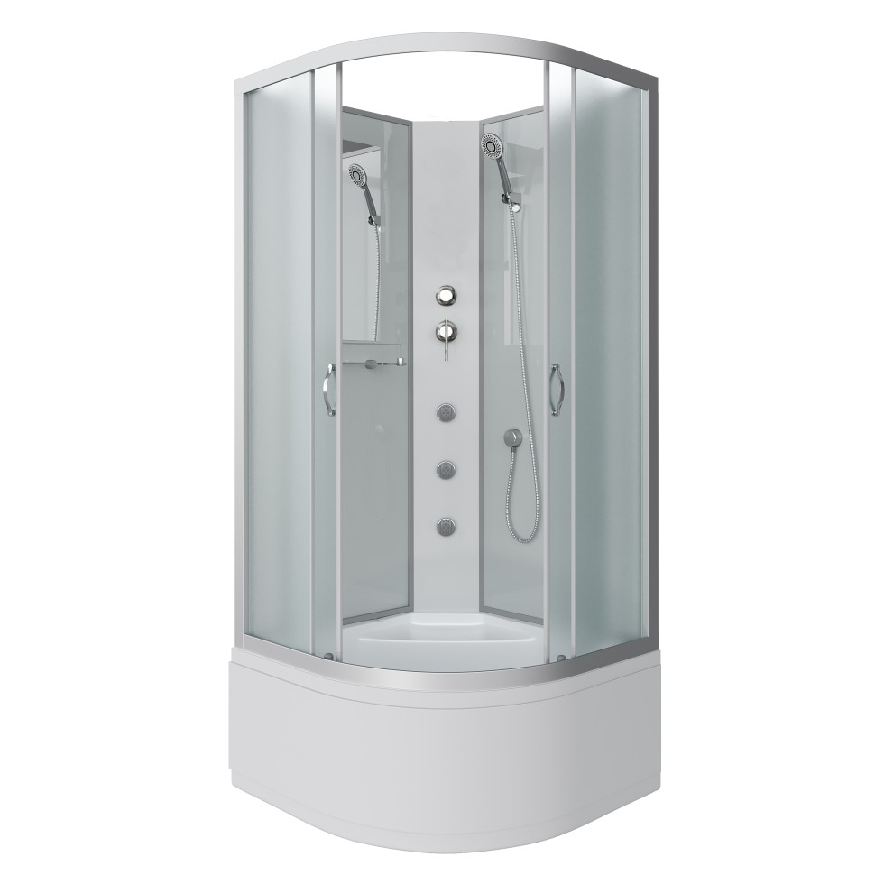 Душевая кабина Niagara Classic NG-2307-14BKG (80х80х200) высокий поддон(40см),стекло матовое,4 места