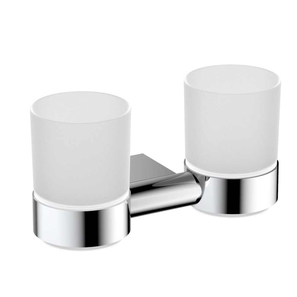 Стакан для зубных щеток двойной Timo Luiro 18534/00 хром