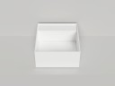 Раковина накладная ARMONIA SQUARE TOP 02  без отверстия под смеситель 450х450х250 S-Sense Глянцевое