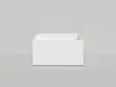 Раковина накладная ARMONIA SQUARE TOP 02  без отверстия под смеситель 450х450х250 S-Sense Глянцевое
