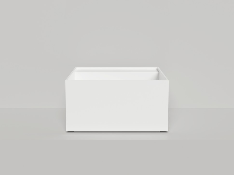 Раковина накладная ARMONIA SQUARE TOP 02  без отверстия под смеситель 450х450х250 S-Sense Глянцевое