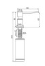 Дозатор для жидкого мыла KRAFT, D003-401(AN), антрацит, Paulmark