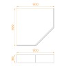Экран для поддона RGW NT/STYLE (900)