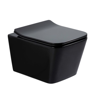 Унитаз подвесной Gid Tr2144BL 62224Y черная глянцевая 52x36x33.5