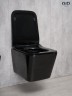 Унитаз подвесной Gid Tr2144BL 62224Y черная глянцевая 52x36x33.5